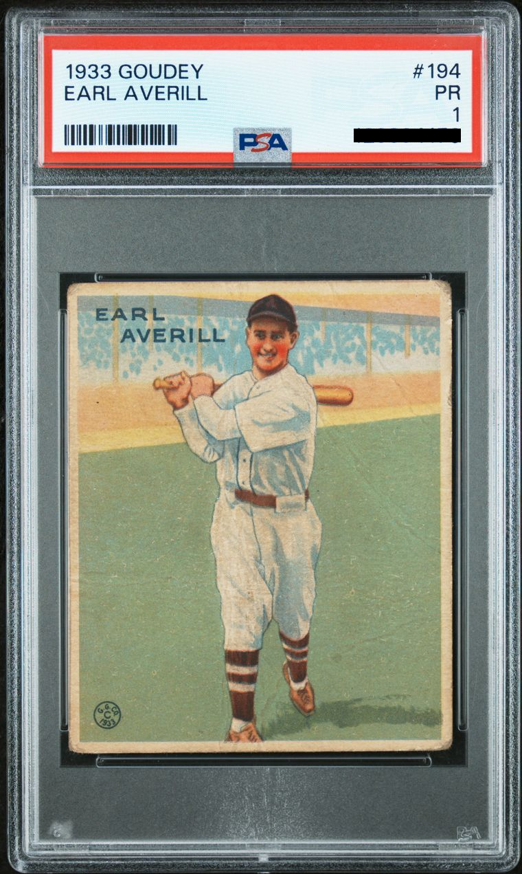 Earl Averill condition prices