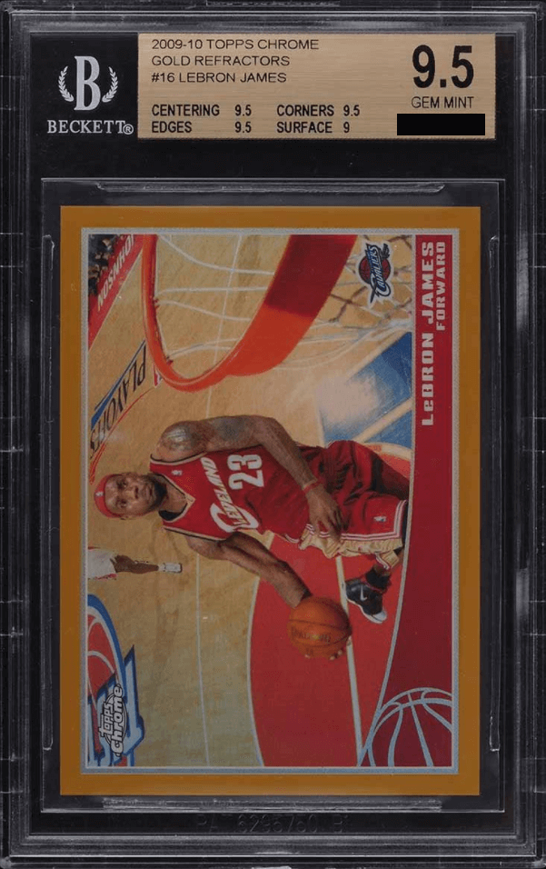 LeBron James [Gold Refractor /50] (2009 Topps Chrome)