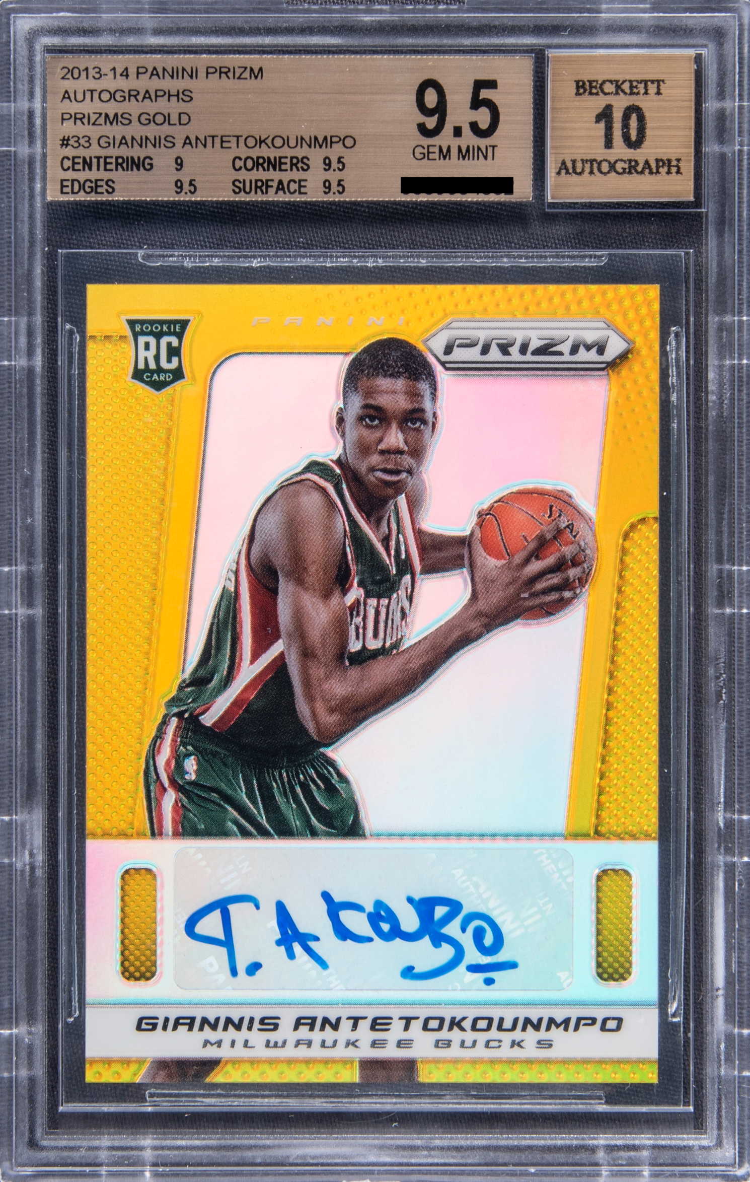 Giannis Antetokounmpo [Autograph Gold /10]