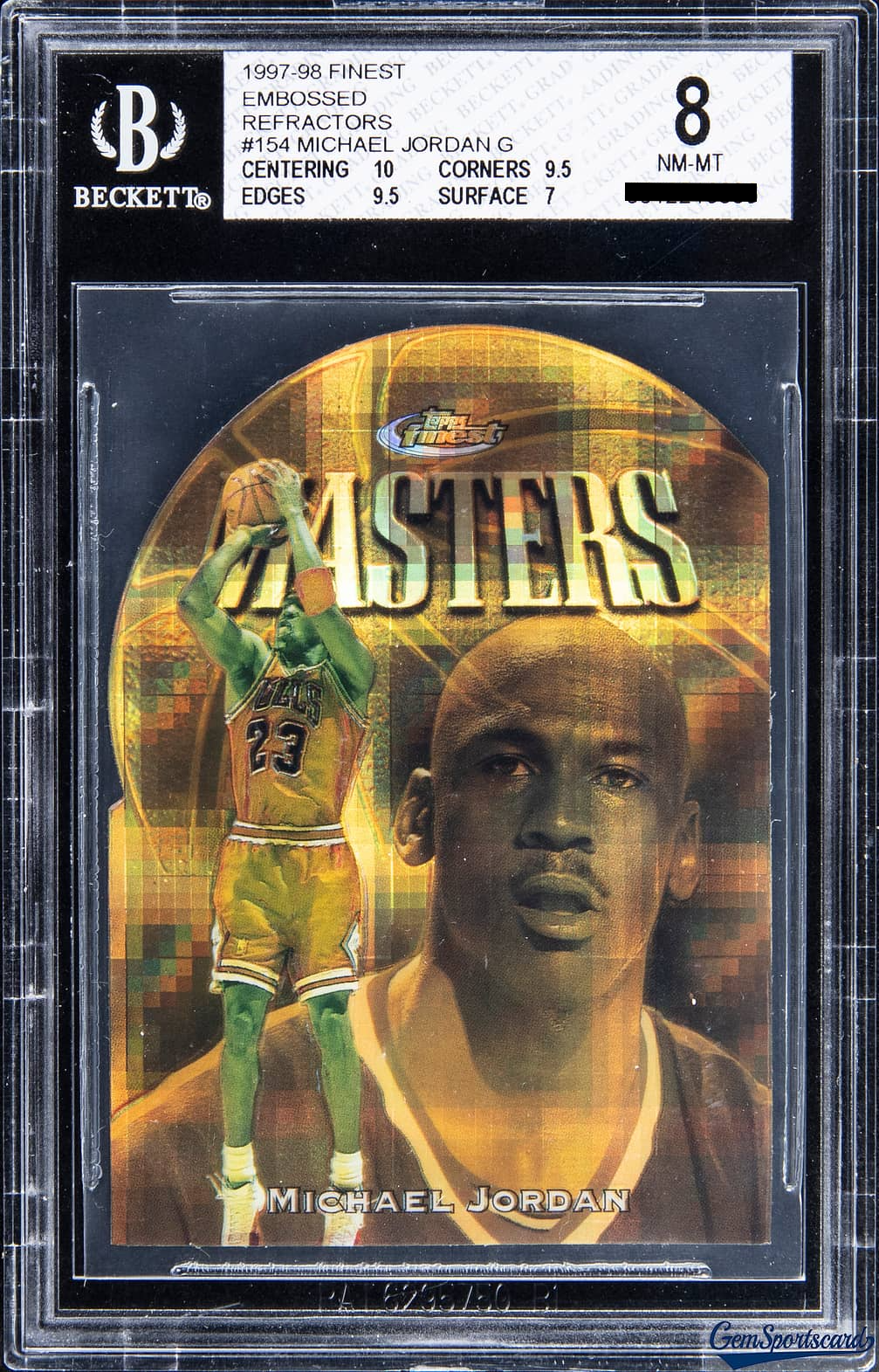 Michael Jordan [Gold Embossed Refractor /74]