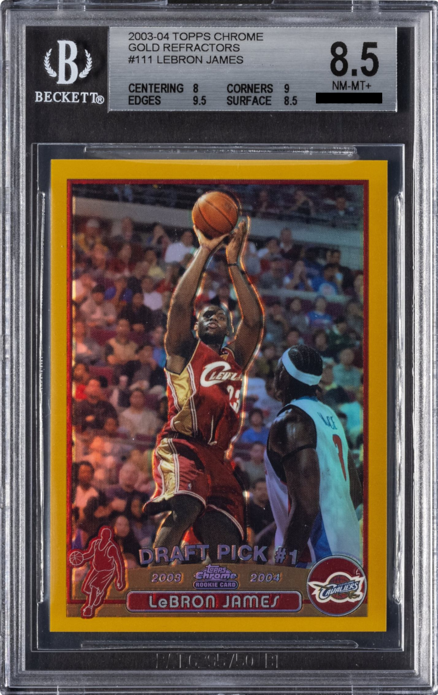 LeBron James [Gold Refractor /50] - 2003 Topps Chrome - Basketball card