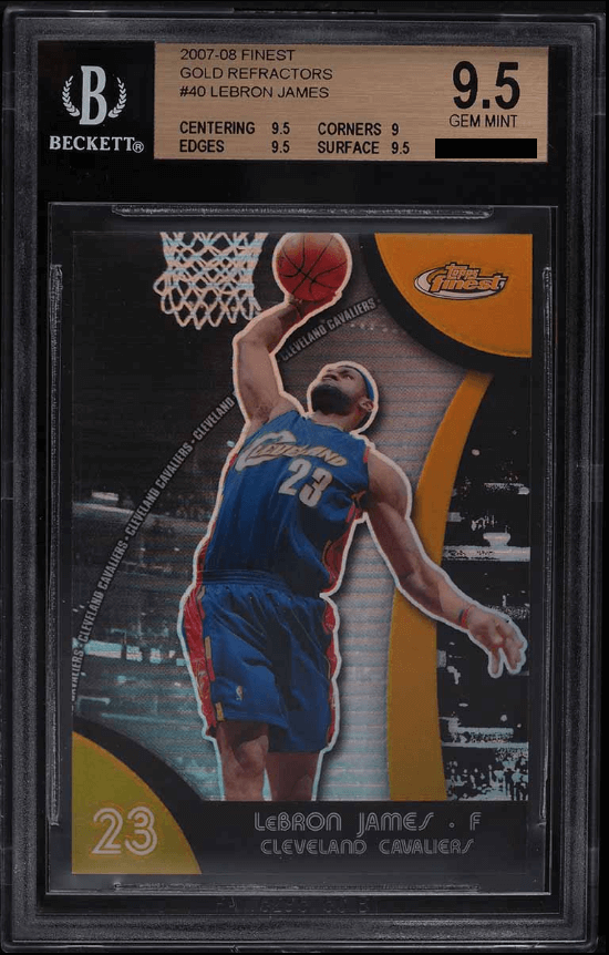LeBron James [Gold Refractor /25] (2007 Finest)
