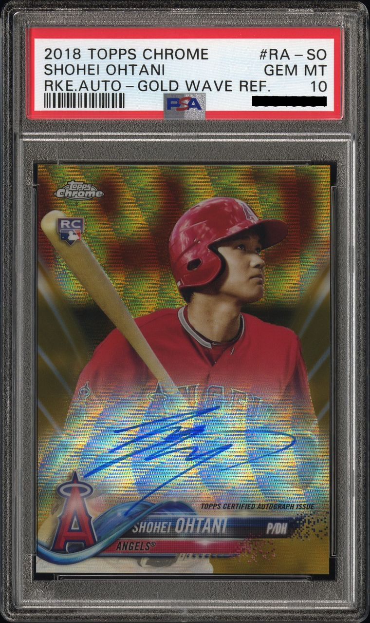 Shohei Ohtani [Rookie Autographs Gold Wave /50]