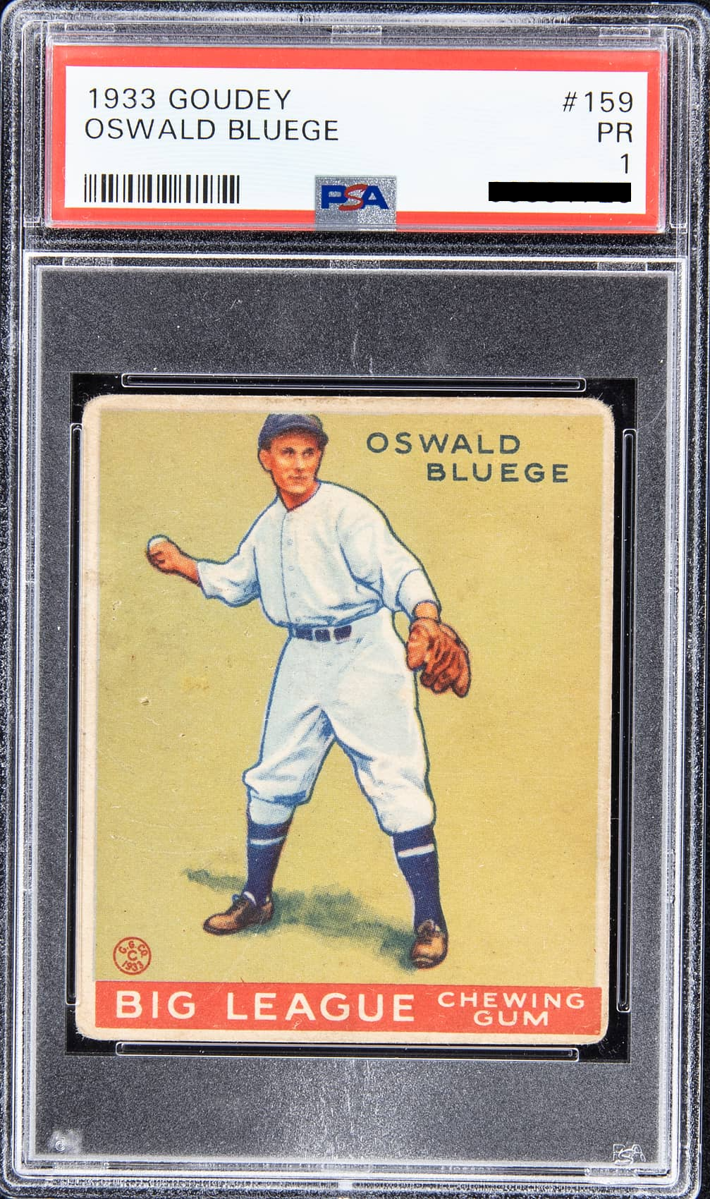 Oswald Bluege (1933 Goudey)