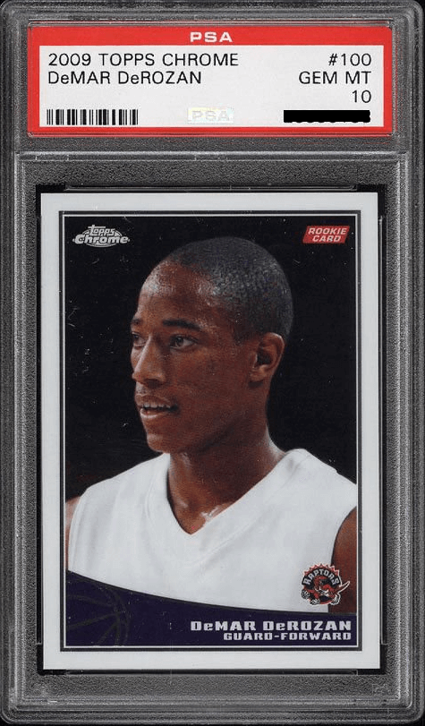 2009 Topps Chrome DeMar DeRozan Base /999 #100 PSA 10