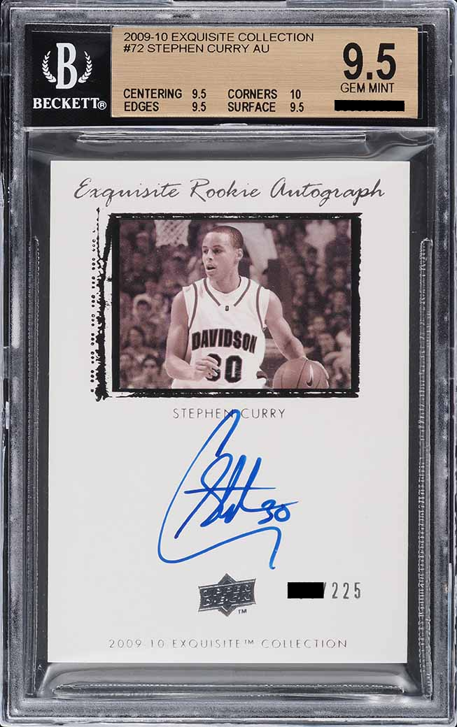 Stephen Curry [Autograph /225] condition prices