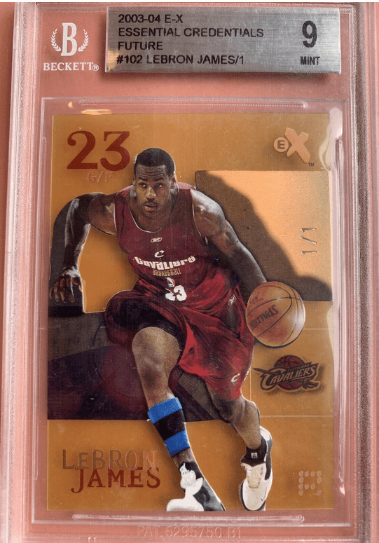 LeBron James [Essential Credentials Future 1/1] - 2003 E-X - Basketball card