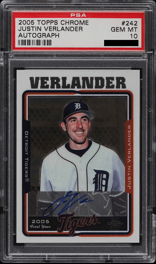 Justin Verlander [Autograph] condition prices