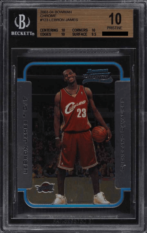 LeBron James [Chrome Base] (2003 Bowman Rookies and Stars)