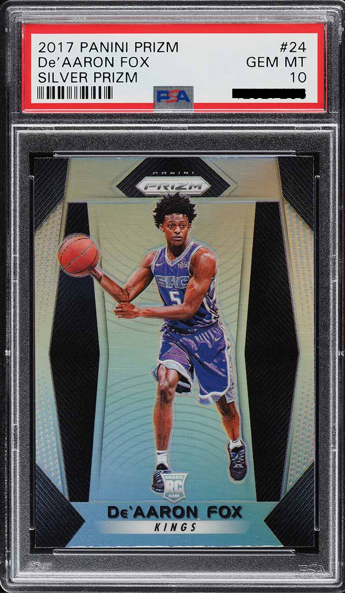 2017 Prizm De'Aaron Fox Silver #24 PSA 10