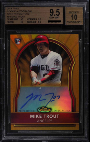 Mike Trout [Rookie Autographs Gold Refractor /75]