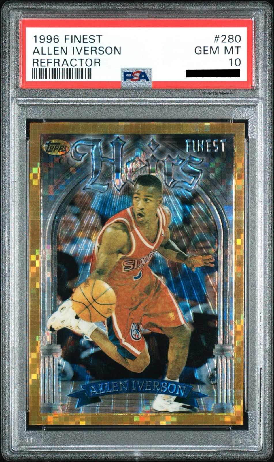 Allen Iverson [Gold Refractor (W/o Coating)]