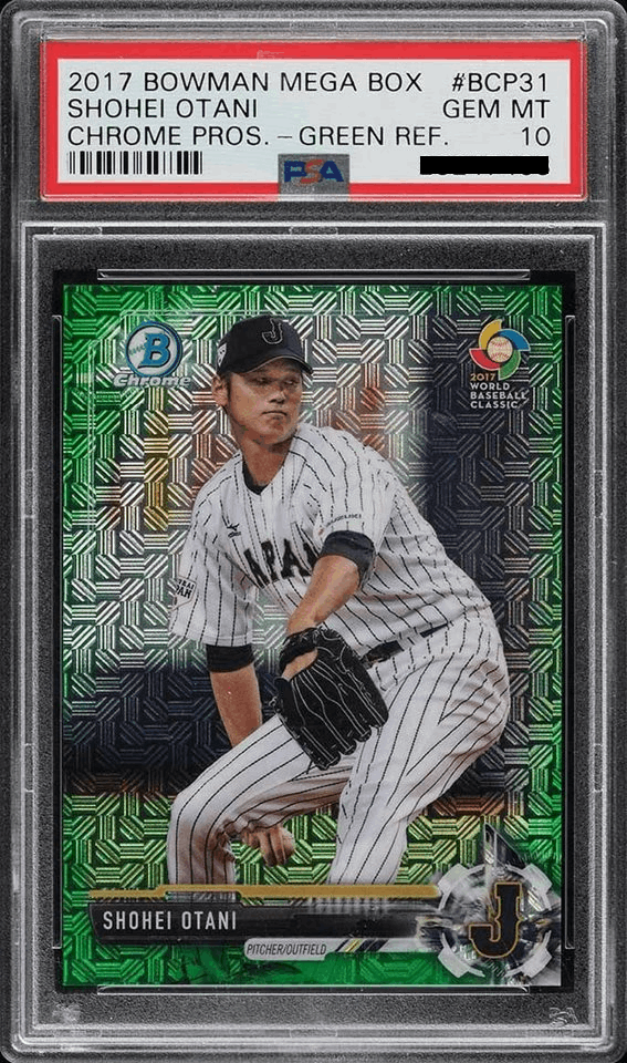 Shohei (Otani) Ohtani [Mega Box Chrome Prospects Green /99]