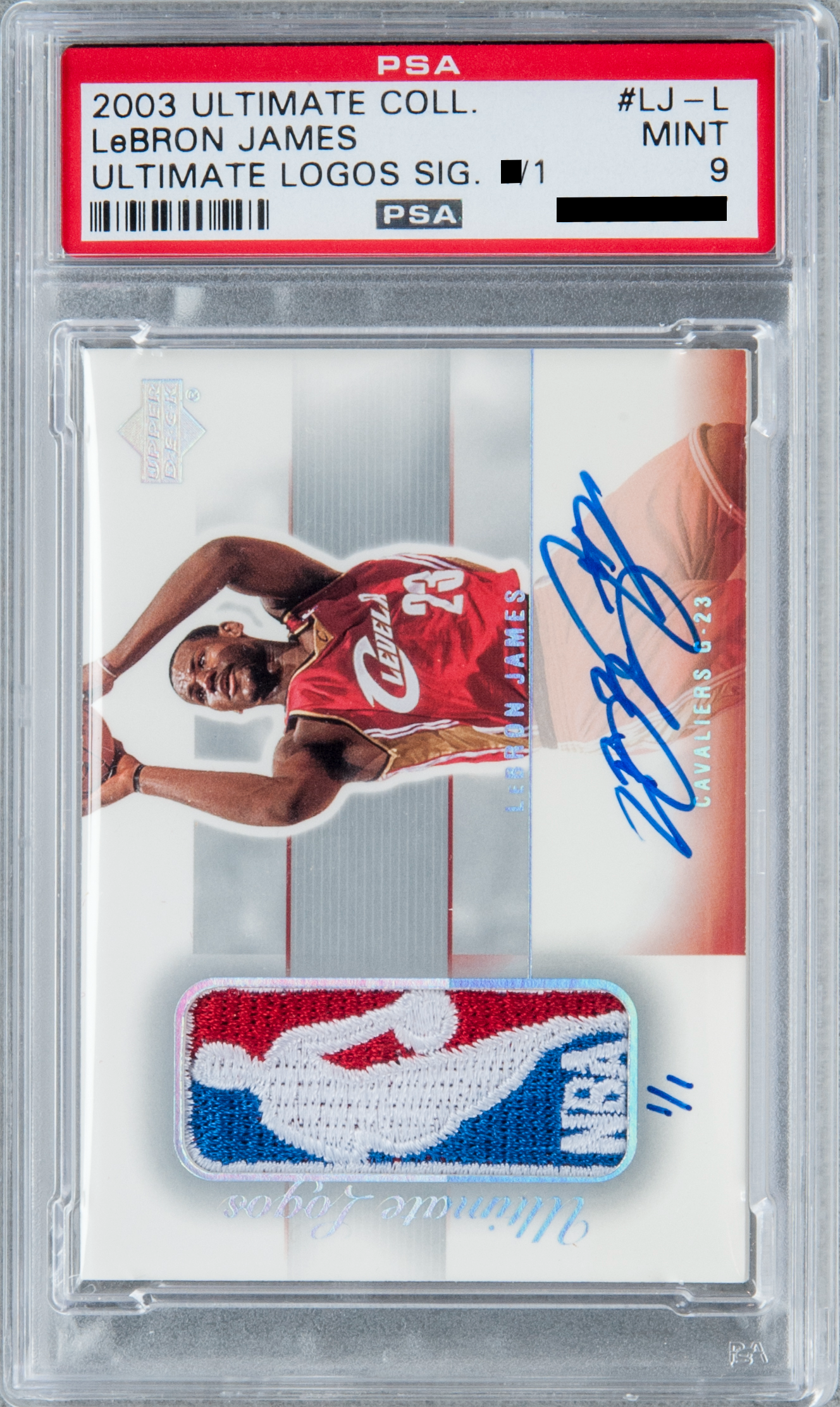 LeBron James [Signatures Logos (Logoman) 1/1] card