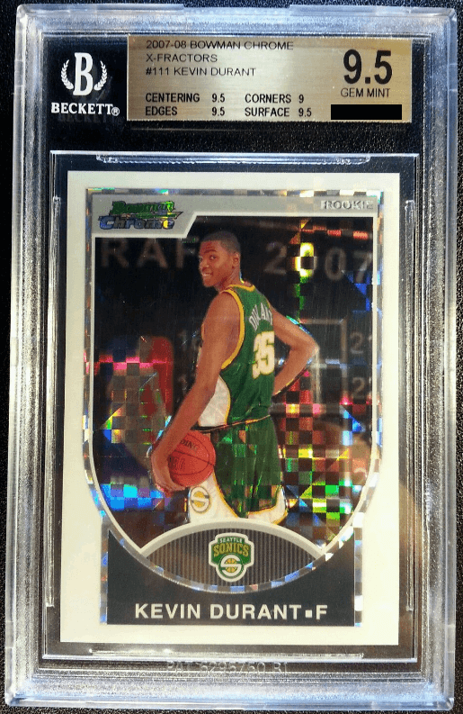 Kevin Durant [XFractor /50] (2007 Bowman Chrome)