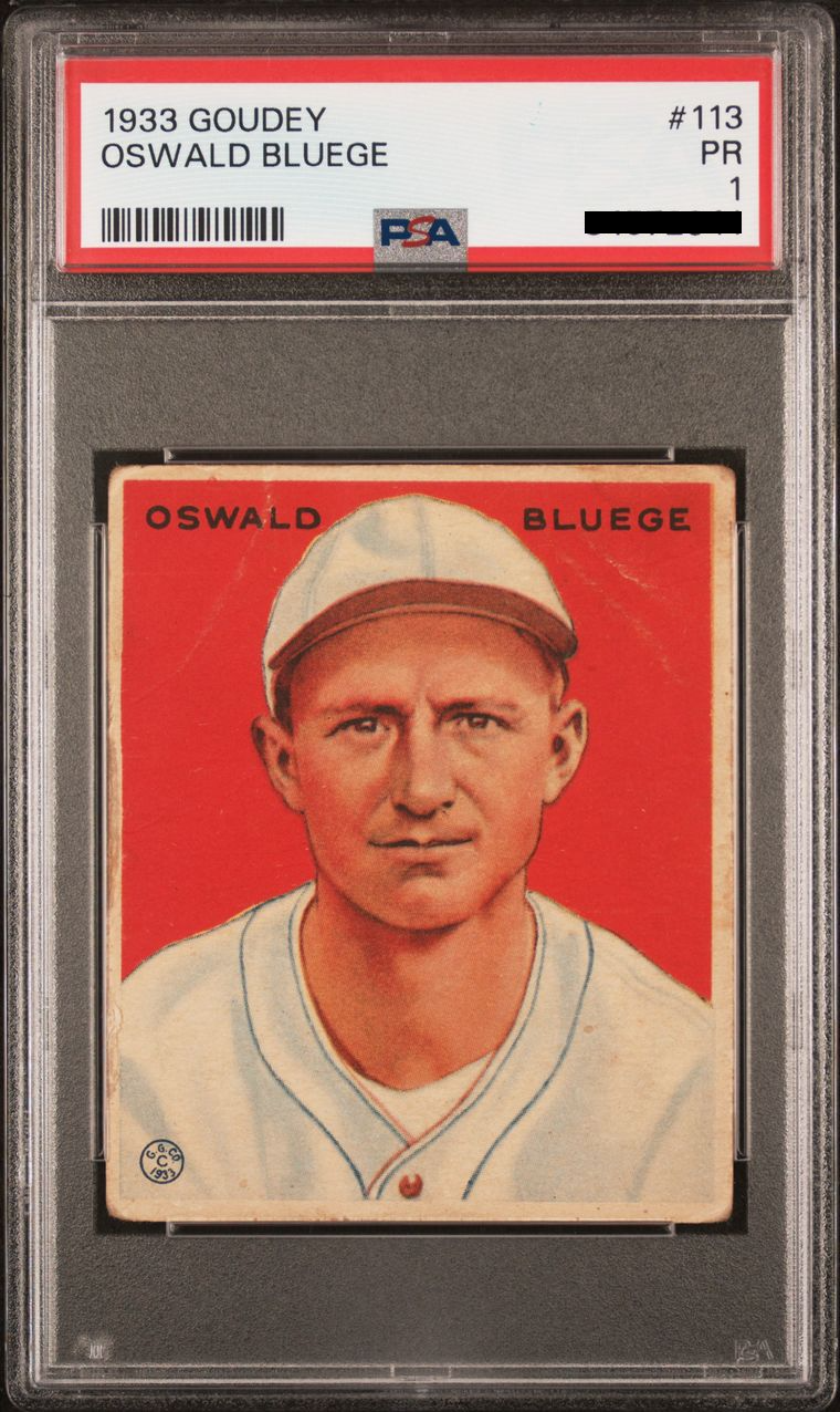Oswald Bluege (1933 Goudey)