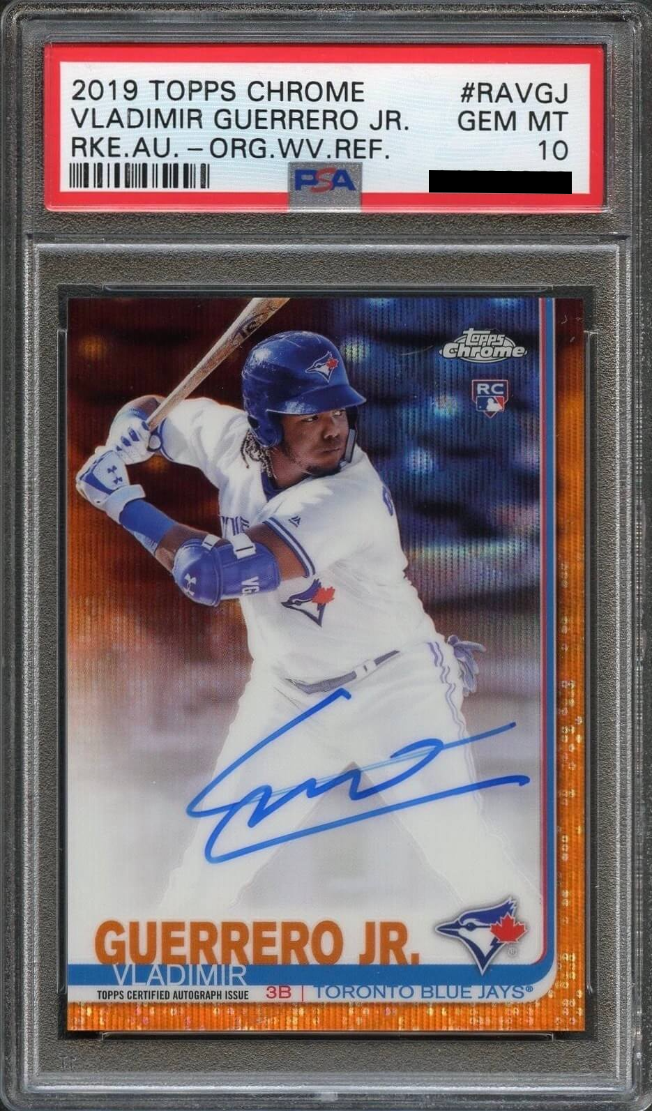Vladimir Guerrero Jr. [Rookie Autographs Orange Wave Refractor /25]