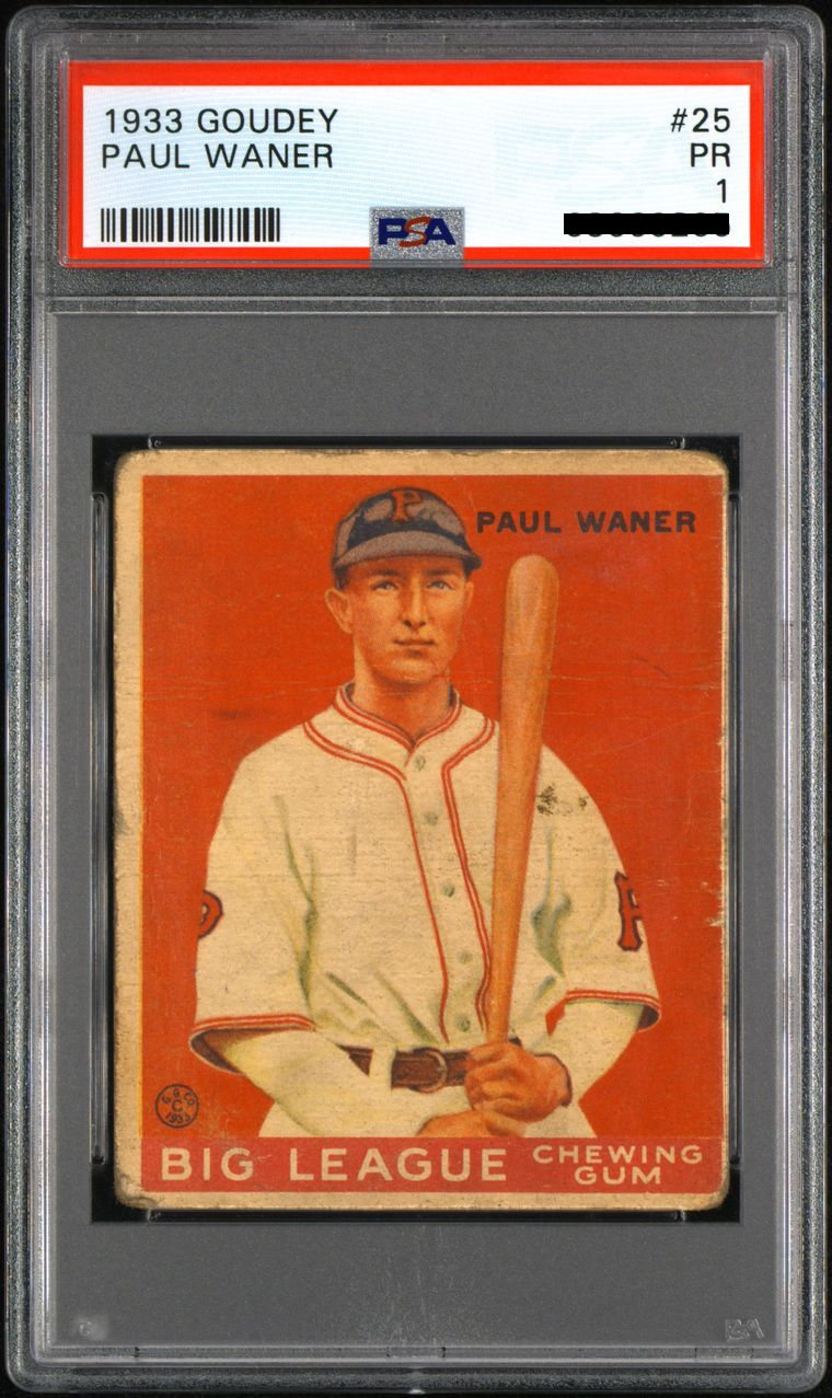 Paul Waner (1933 Goudey)