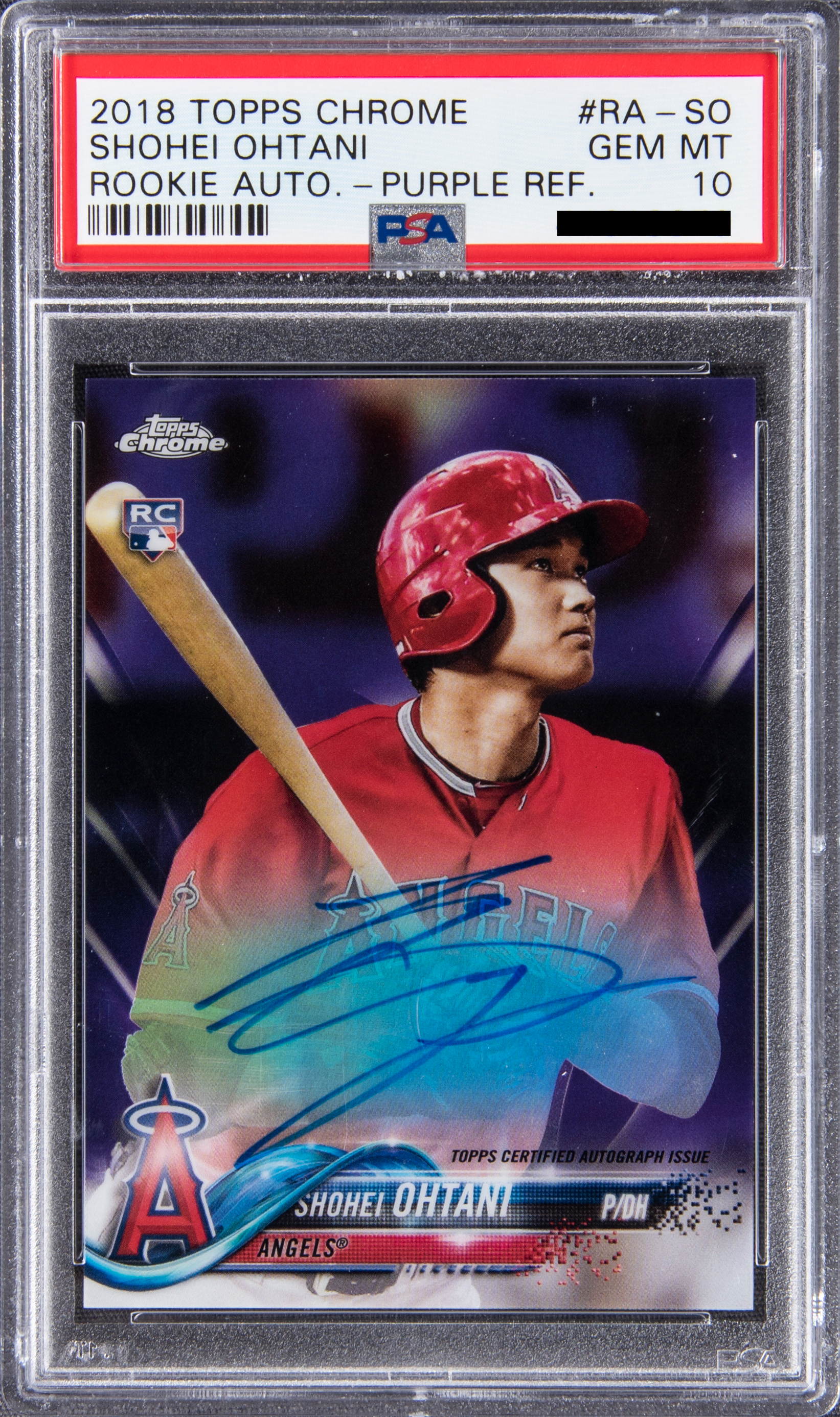 Shohei Ohtani [Rookie Autographs Purple Refractor /250]