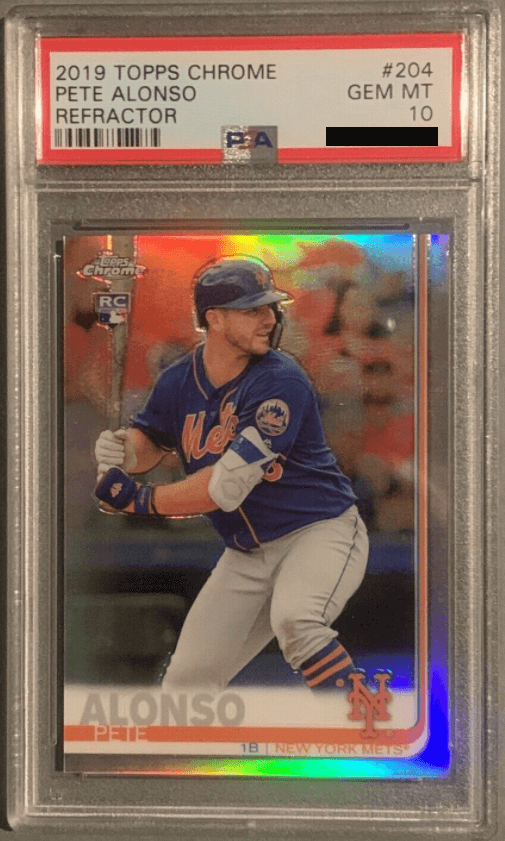 2019 Topps Chrome #204 Pete Alonso Refractor