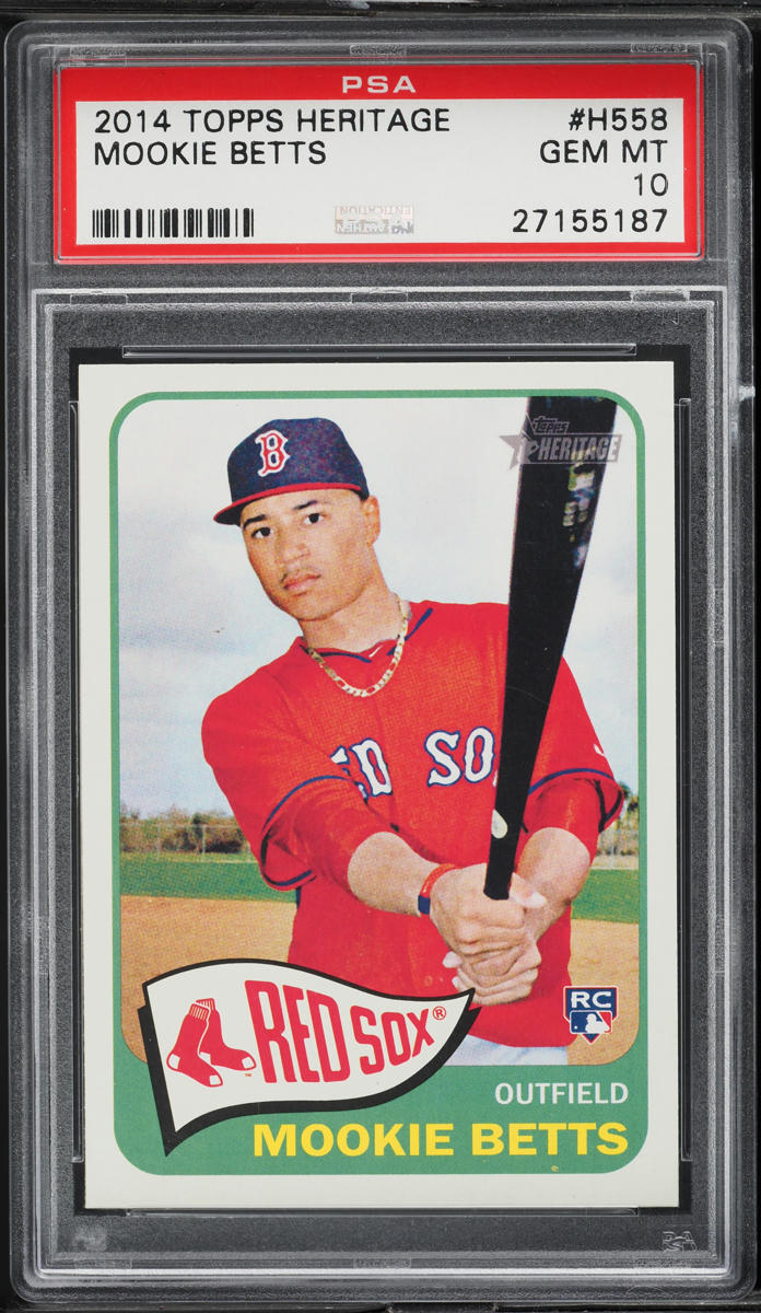 2014 Topps Heritage Mookie Betts Base #H558 PSA 10