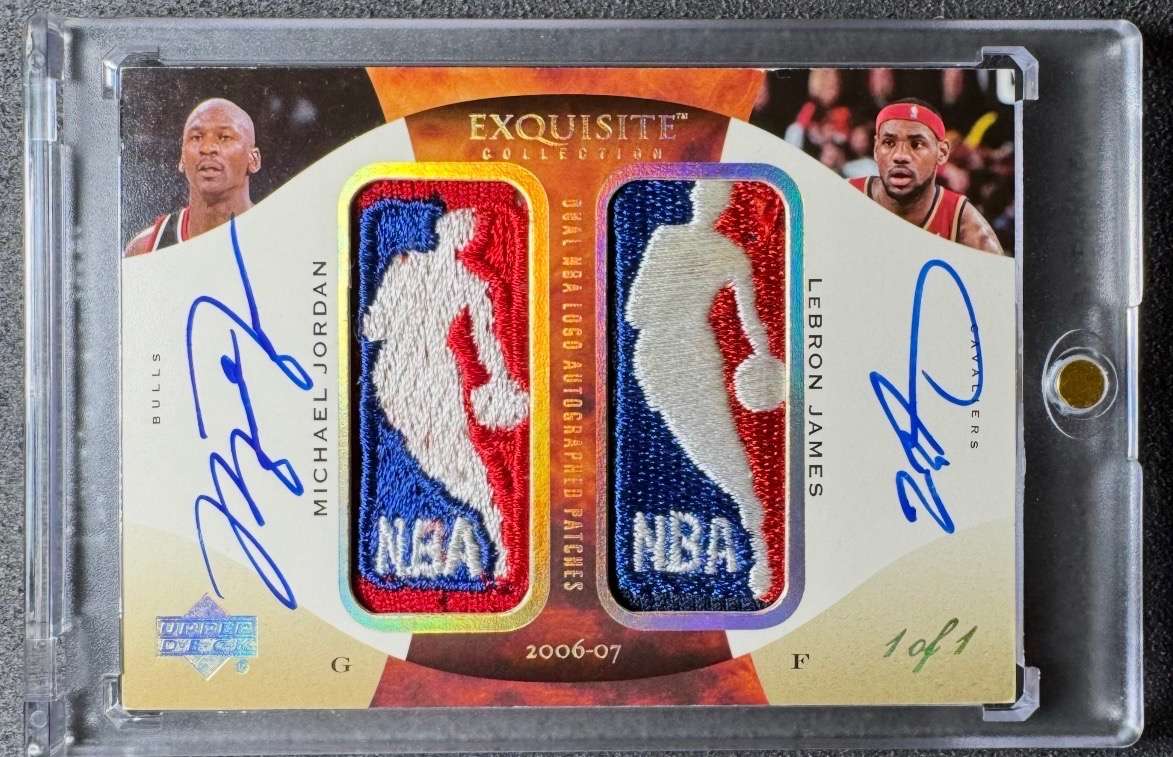 Michael Jordan / LeBron James card visual from Card Ladder