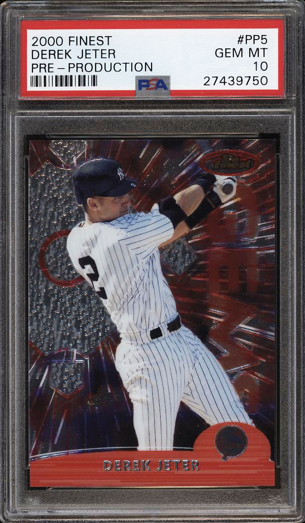 2000 Finest Pre-Production Derek Jeter #PP5 PSA 10