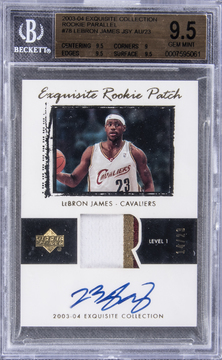 LeBron James card visual from Card Ladder