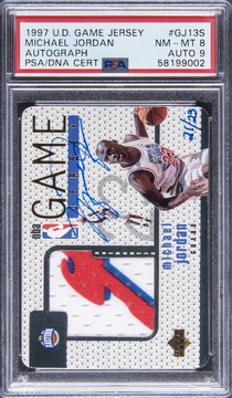 Michael Jordan card visual from Card Ladder