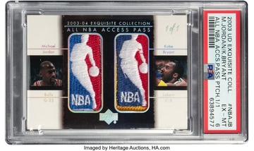 Michael Jordan / Kobe Bryant card visual from Card Ladder