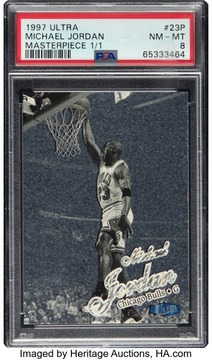 Michael Jordan card visual from Card Ladder