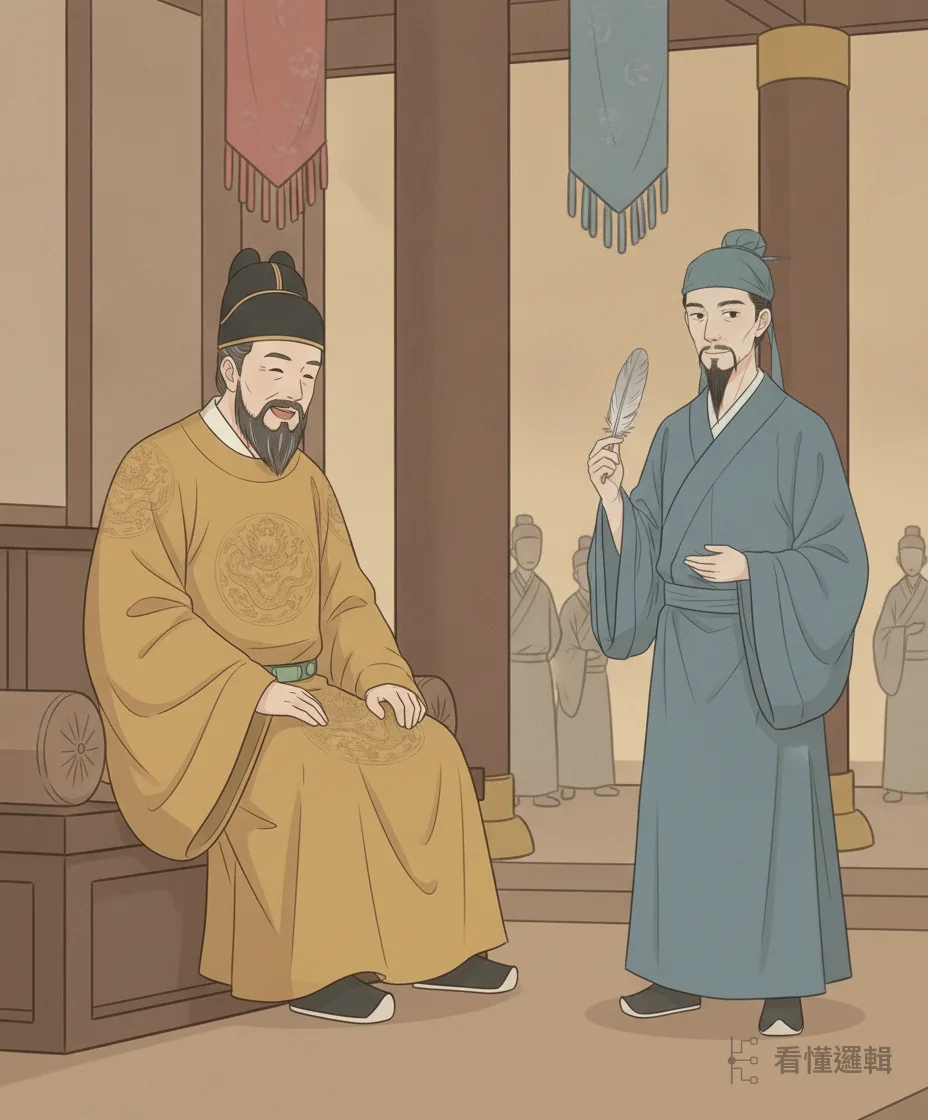 田忌把孫臏引薦給齊威王。威王向他請教兵法，越談越是佩服，當即拜孫臏為軍師、田忌為將軍。