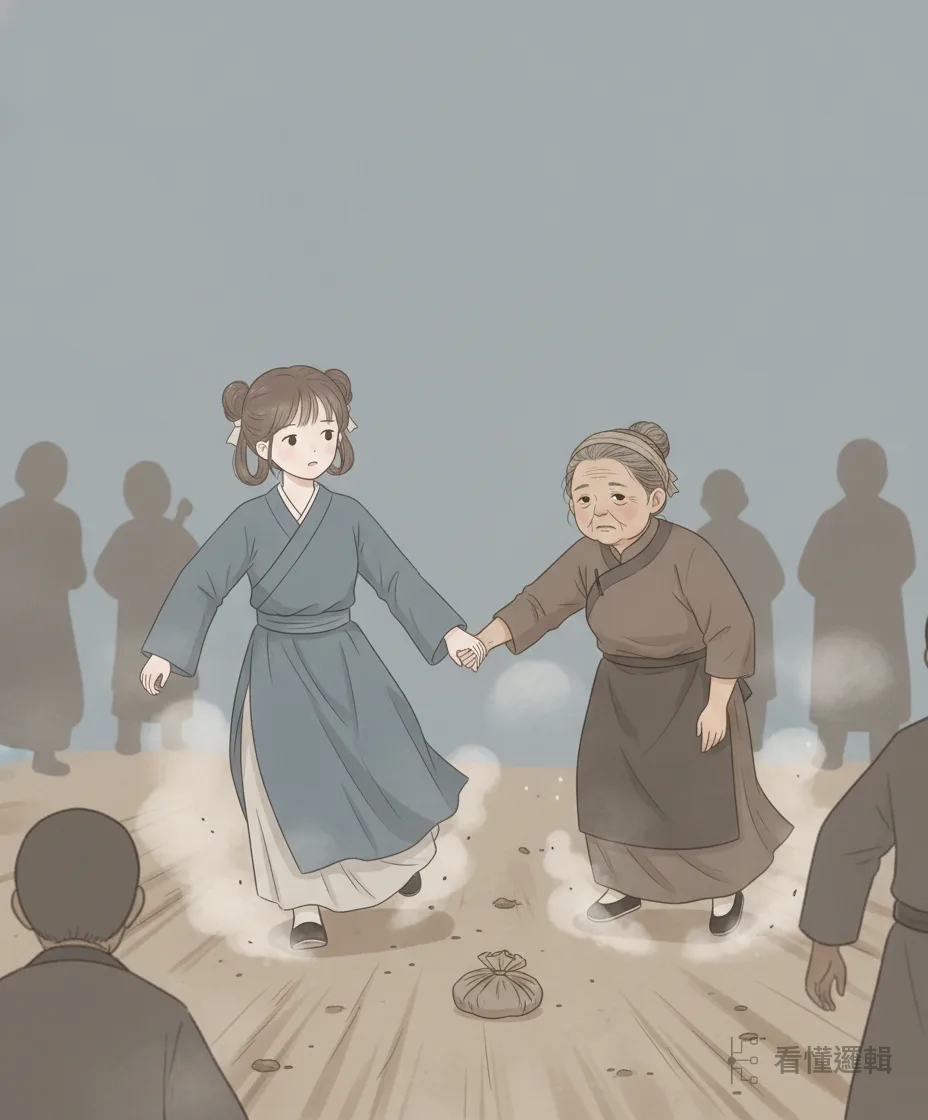 南宋初年金兵南下，江北大亂。家道中落的陳嬌蓮攙著母親隨人潮逃難，一場推擠，母女竟在亂中失了散。