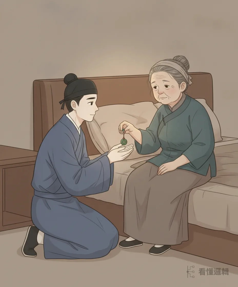 押解途中，那位認錯人的霍家長輩忽然病重，臨終前才看清十州原是故人之子，反把女兒許配給他。一場錯認，末了竟成全了一段姻緣。