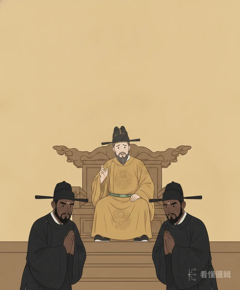 真假包公只好一同上殿面聖，請宋仁宗裁斷。禍患一樁接一樁、模樣各不相同，教人防不勝防。