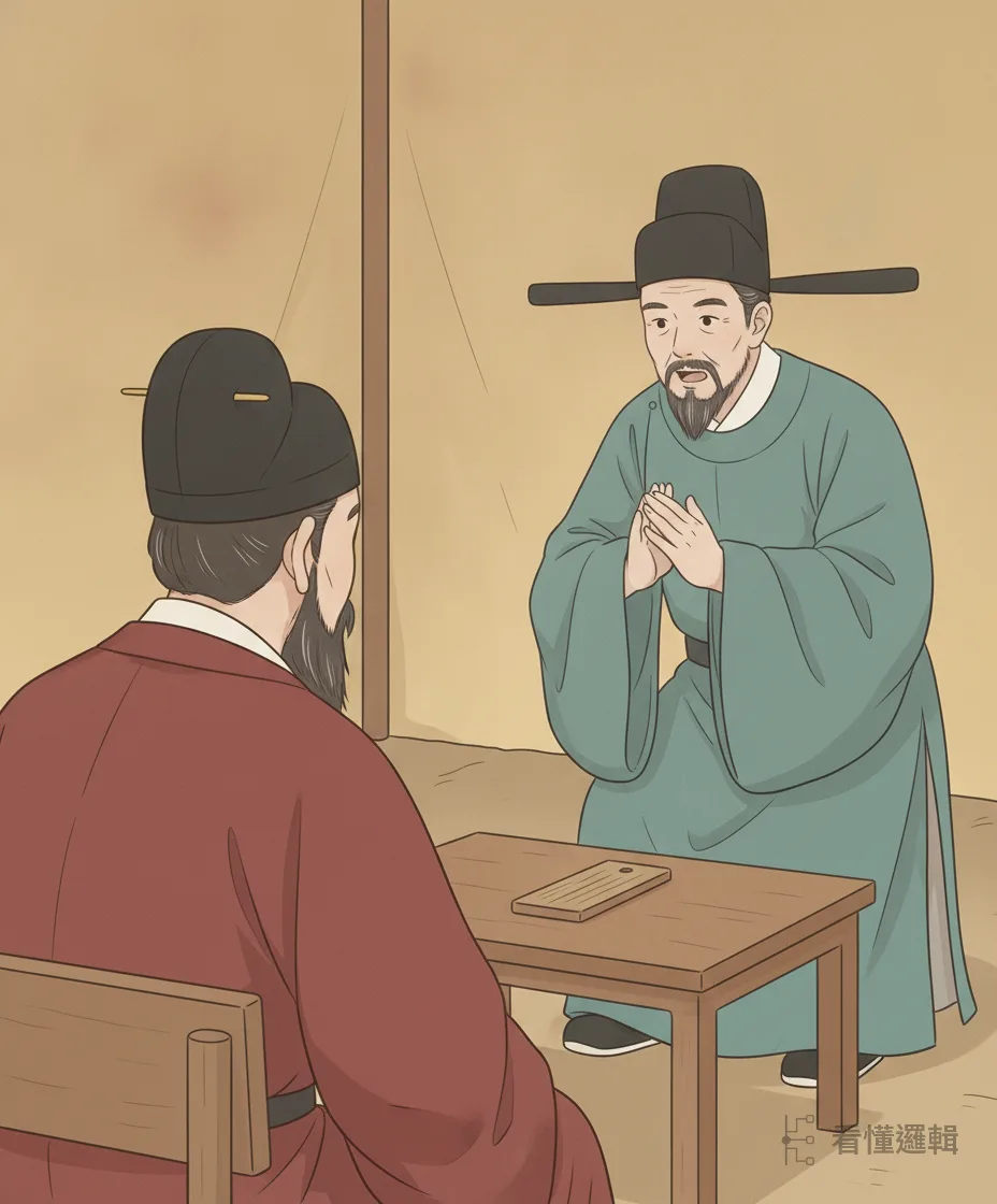 蕭何向劉邦力陳：韓信是難得的良才，請拿出應有的敬重。劉邦從善如流，答應以隆重之禮相待。