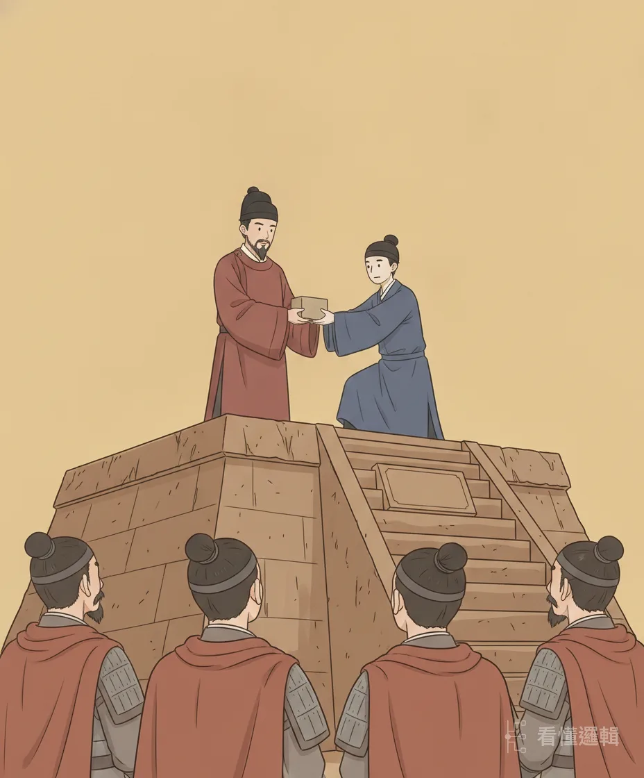 眾將原以為大將之位輪到自己，直到登壇那刻，才發現受拜的竟是韓信。命裡的大吉，這時才真正打開。
