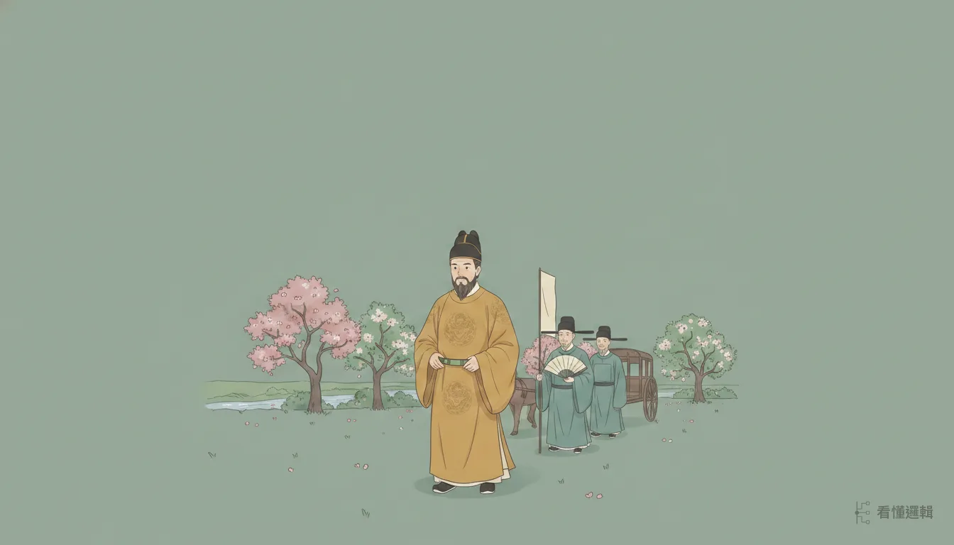 隔年暮春，周文王率領群臣出城踏青、四處尋訪賢才，機緣正悄悄靠近磻溪。
