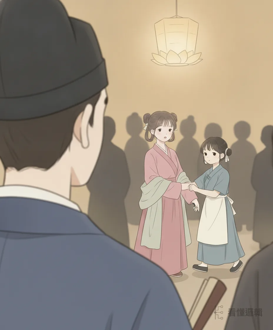 燈下一瞬，陳三與黃五娘四目相對，一見傾心；人潮轉眼把兩人隔開，連一句話、一個姓名都來不及交換。