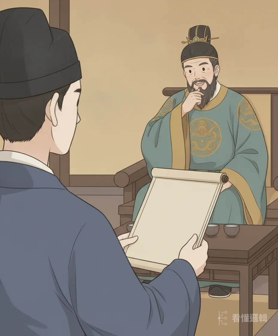 燕王終於召見。蘇秦獻上「合縱」之見——聯合各國之力，才守得住各自的家園；燕王聽著，頻頻頷首。