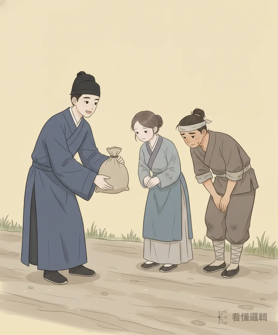 衣錦還鄉的路上，他見前妻夫婦生活落魄，不計前嫌，仍伸手接濟。當年那句「等幾年」，他到底是做到了。