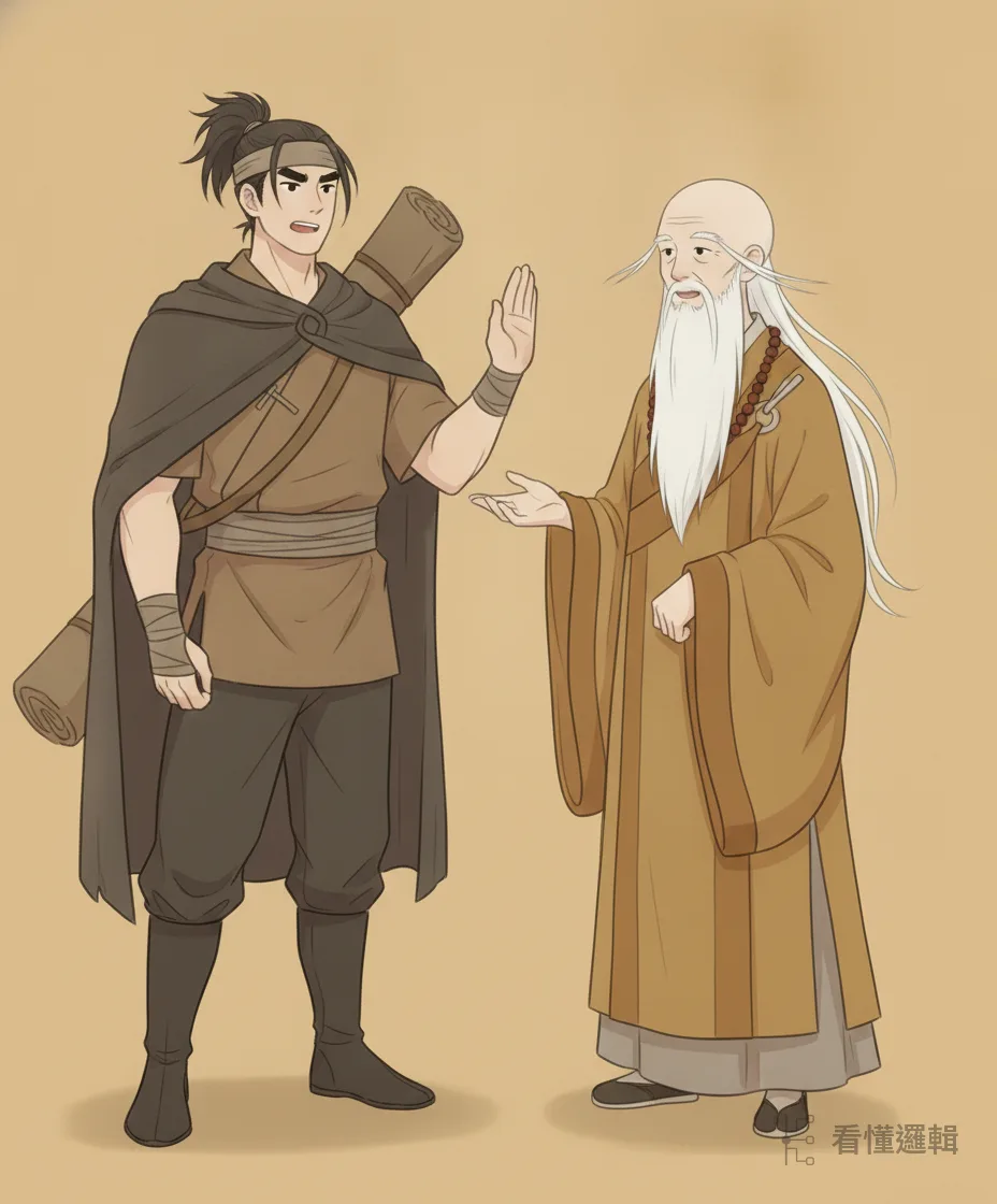 黃巢當面立誓：絕不傷寺中任何一位僧人。法明這才放心收留——人各有命，眼下能做的，就是把心念擺正、以誠相待（應第三句「命內用心再作福」）。