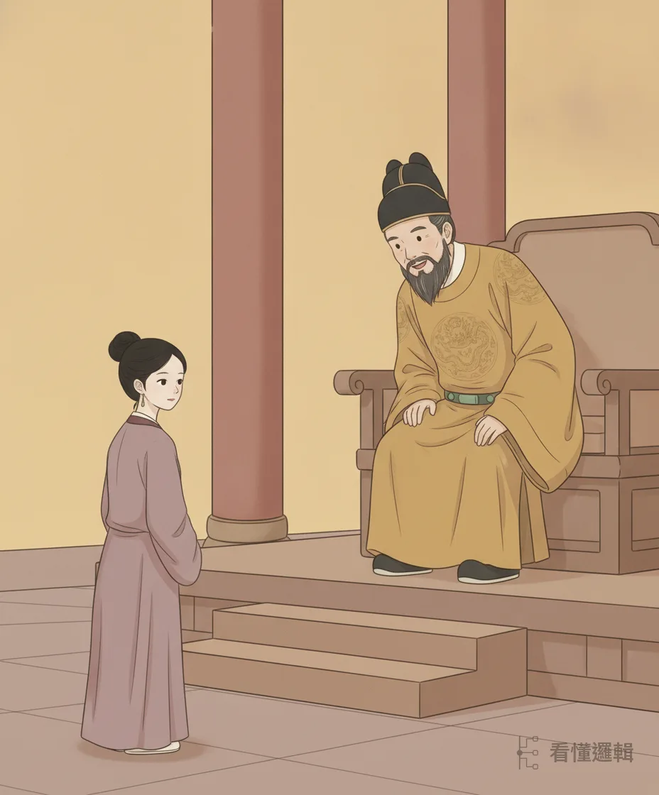 唐代，武氏十四歲被選入宮。她才貌兼備，一入殿便得唐太宗青睞，封為才人——起步的那一年，前程還看不分明。