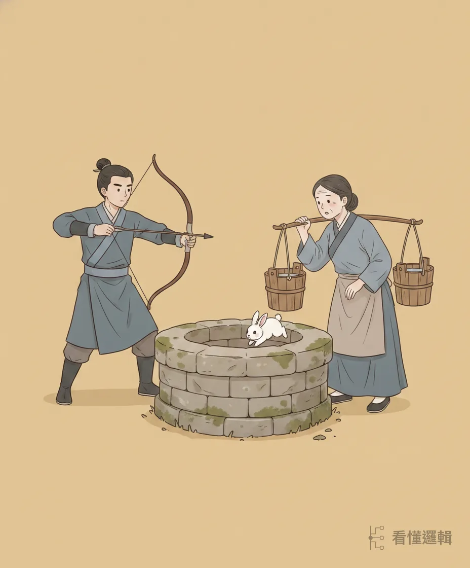 十五年後，劉知遠派兒子劉承祐領兵回鄉尋母。承祐打獵追一隻白兔到井邊，恰遇挑水的三娘，母子相見卻不相識。