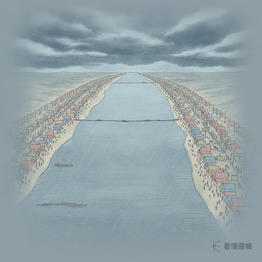 蜀軍沿著長江一路紮營，連綿七百里，與東吳大軍隔江對峙。風雲致雨，一場大戰的陰霾罩滿了江面。