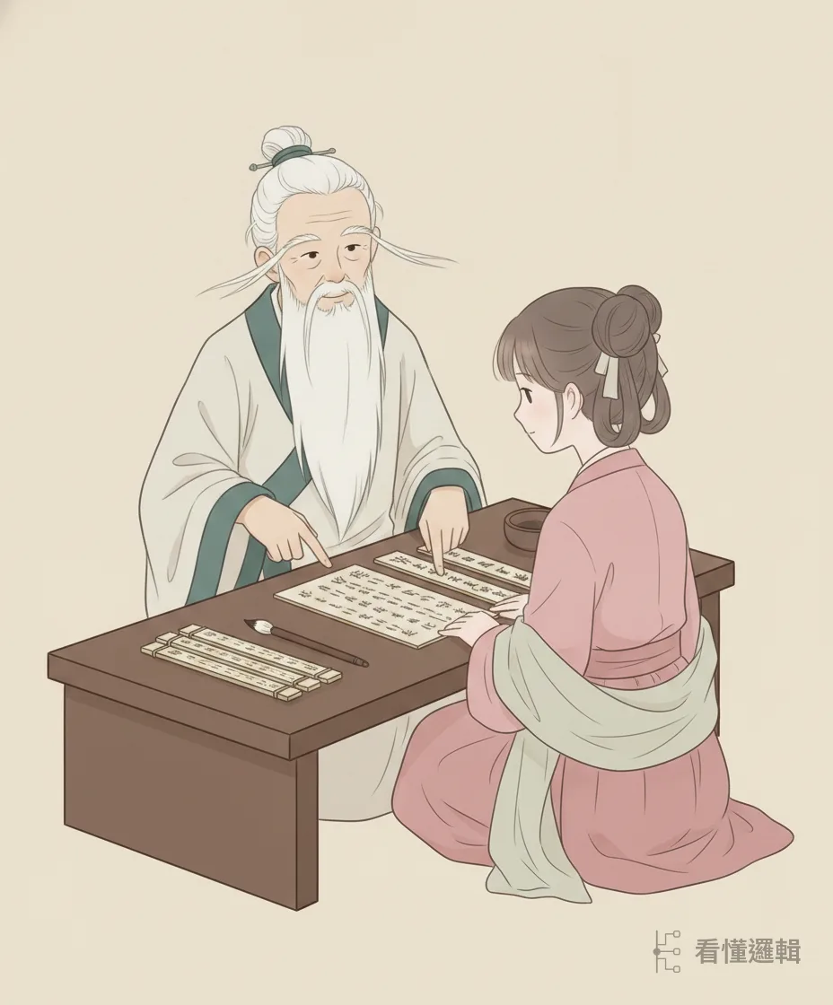 他自謙見聞淺薄、不值得效法，仍把一些養生的要領傳給了采女。真心待人、傾囊相授，福氣反而在無形中積得更厚。