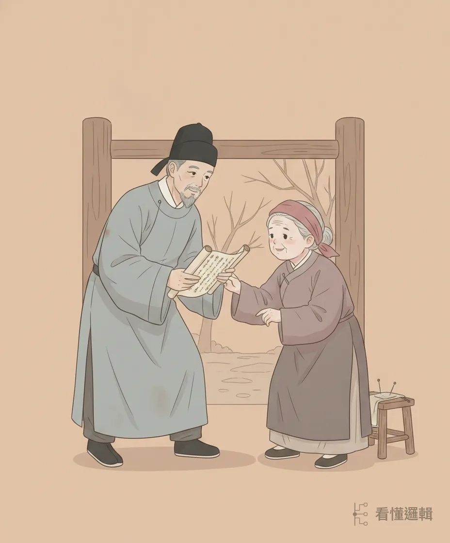 秦地村口，他遇見一位年逾七十的婦人。幾句對答、一卷血經——五十年的尋找，在這一刻落了地。母子相認，恍如隔世。