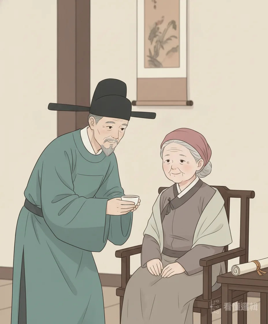 孝行上達天聽，皇帝下詔恢復他的官職——「長蛇反轉變成龍」，五十年的困頓一朝翻轉。走過的彎路都不會白費；把心態放好，蘭桂發時，就是屬於你的翻轉時刻。