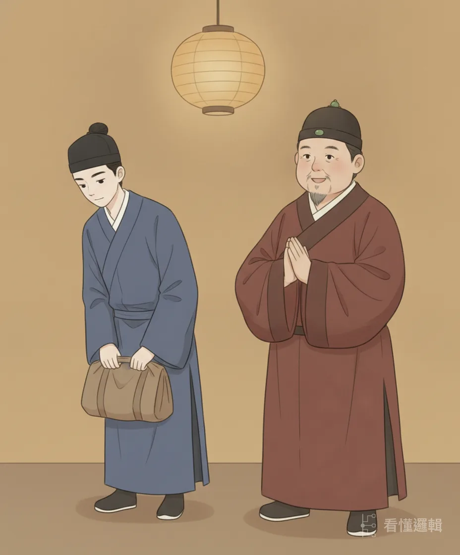 巷尾那家客店，是本地王行首開的。他熱絡地把朱文迎進門、安頓下來。萍水相逢有個落腳處，朱文心裡踏實了些。