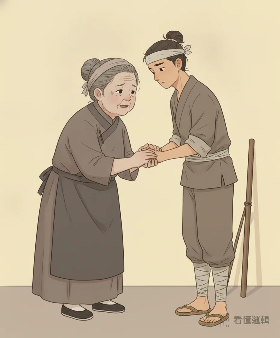 回到家，武吉把前因後果告訴老母。母親要他別困在原地，回頭去求那位渭水邊的高人。人生偶爾撞上自己解不開的難關，與其硬扛，不如去找真正懂門道、又願意拉你一把的人。